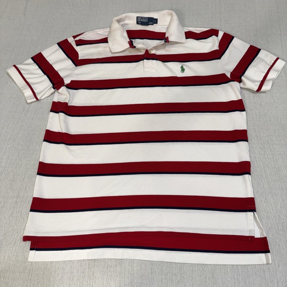Polo Ralph Lauren Men's Jersey Rugby Striped Polo - Size Large